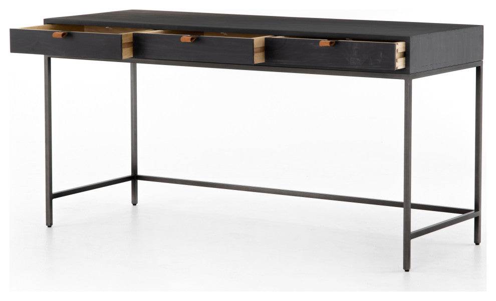 Trey Modular Writing Desk-Black Wash Pop