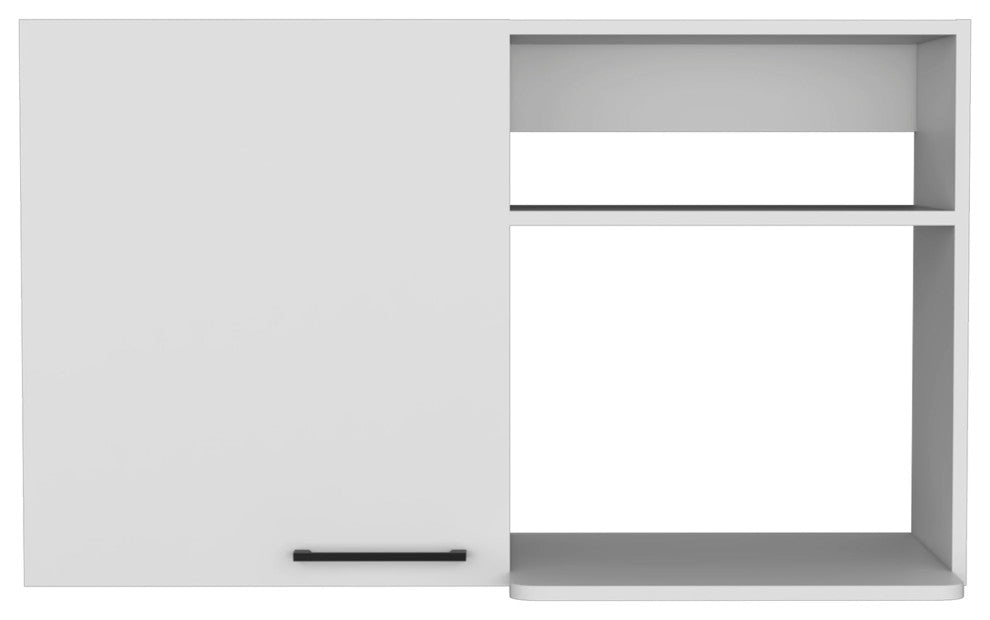 Alexandria 2 Piece Kitchen Set, Wall Cabinet + Utility Sink, White