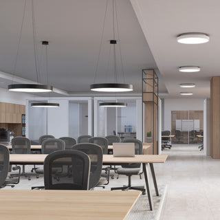 Sonneman 3744-24-30 Pi 24"W LED Suspension Pendant - 3000K - Bright Satin