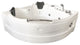 Whirlpool Corner Bathtub 59.05" x 59.05" with Heater - Ginevra