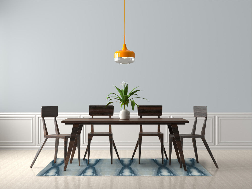 Geometric Stretch Print Soft Chenille Area Rug, Gray, 5'x7'