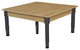 Square Hardwood Table With 14" Legs, Adjustable 12"-17"