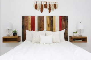 Handcrafted Headboard, Leaner Style, Fall Mix, Queen