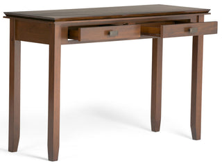 Solid Wood Contemporary Console Sofa Table, 46", Russet Brown