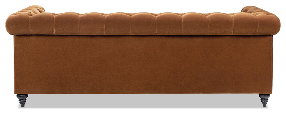 Alto 88" Tufted Chesterfield Sofa, Burnt Orange Performance Velvet