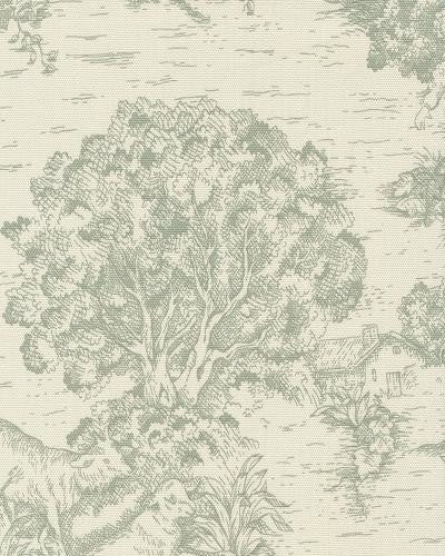 Ort Toile Fabric, Seafoam