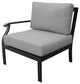 kathy ireland Madison Ave. 5 Piece Aluminum Patio Furniture Set 05a, Slate