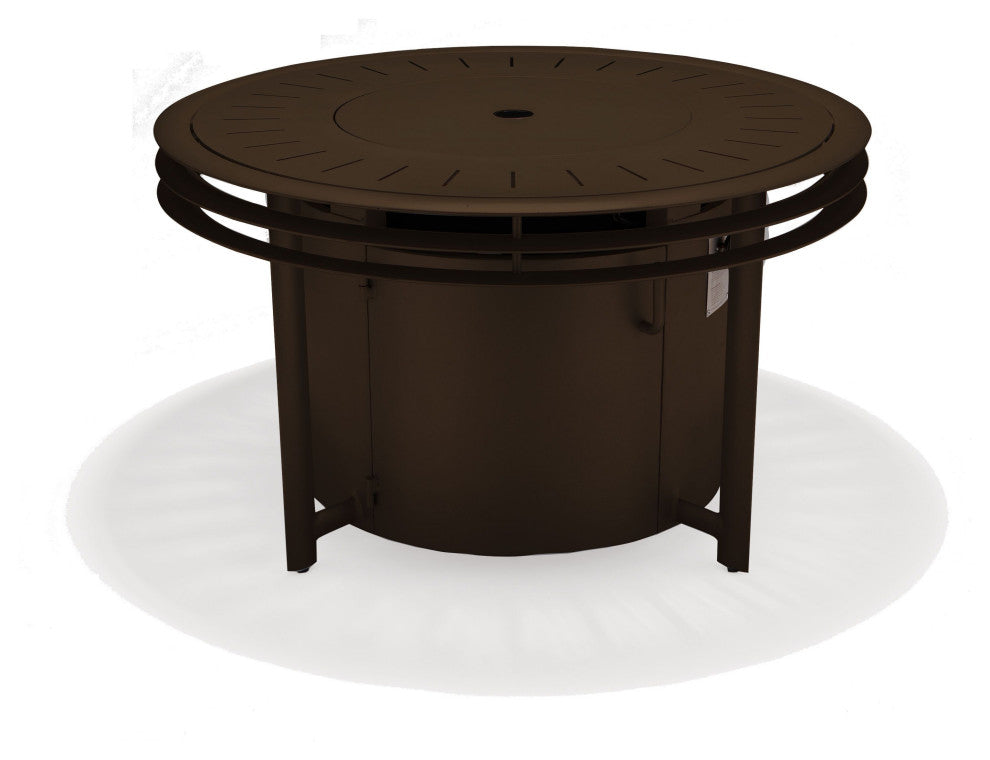Southern Cay Fire Table 44" Dia x 24" H, Round Bronze