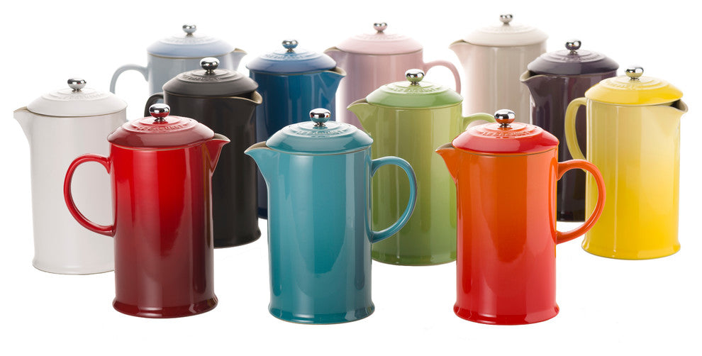 Le Creuset Stoneware Cafeteria With Metal Press, Teal