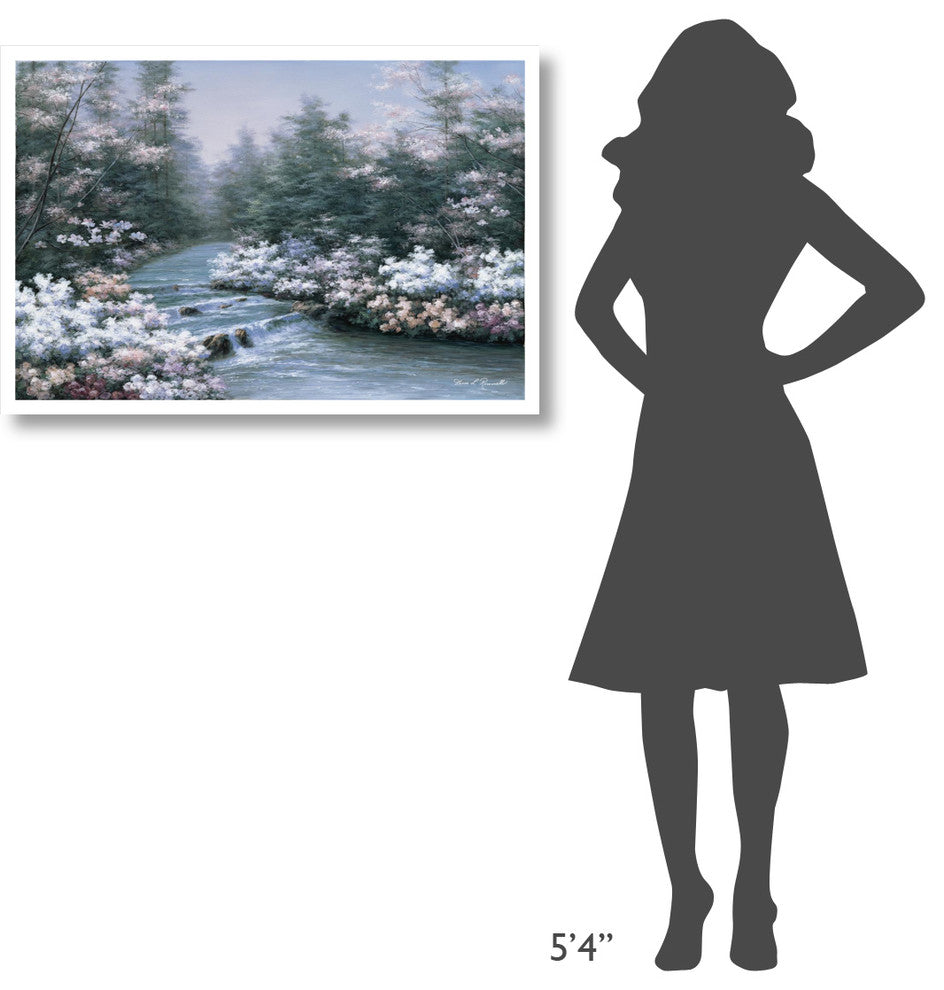 "River Cascade" Digital Paper Print by Diane Romanello, 38"x26"