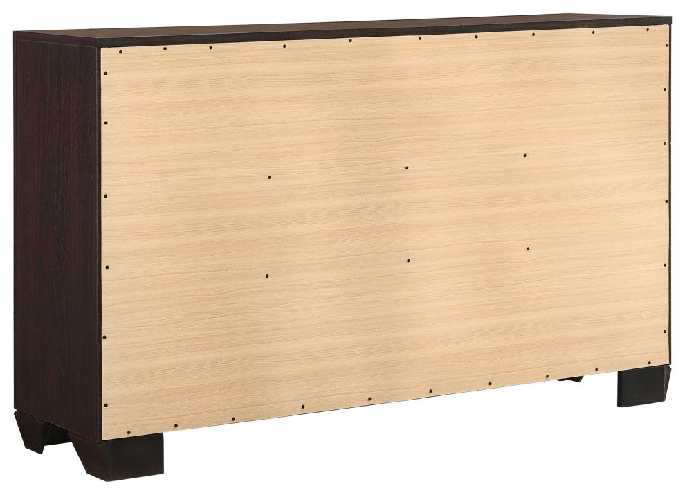 Kauffman 6-drawer Dresser Dark Cocoa