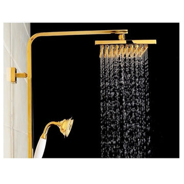 Arsizio Classic Luxury Gold Brass Bathroom Shower Set