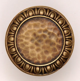 Egg and Dart Knob Antique Brass, Antique Brass