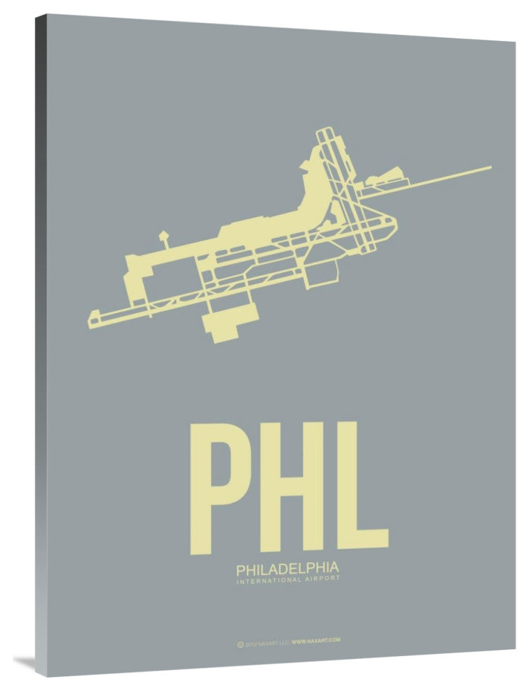 "PHL Philadelphia Poster 1" Fine Art Print