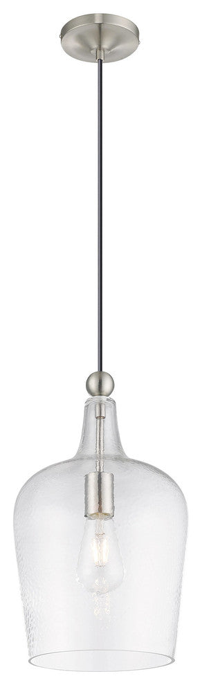 Livex Lighting Brushed Nickel 1-Light Mini Pendant