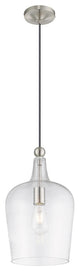 Livex Lighting Brushed Nickel 1-Light Mini Pendant