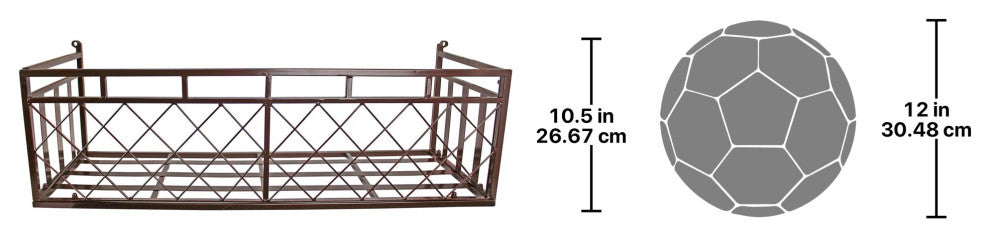 European-Style Metal Window Box
