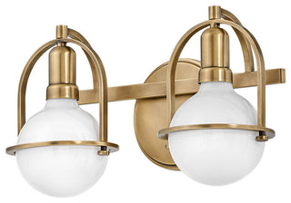 Hinkley Somerset Small Two Light Vanity, Heritage Brass