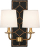 Robert Abbey RA-1035 2-Light Wall Sconce, Williamsburg Lightfoot