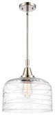 Innovations 447-1S-PN-G713-L Bell 1 Light 12" Mini Pendant, Polished Nickel