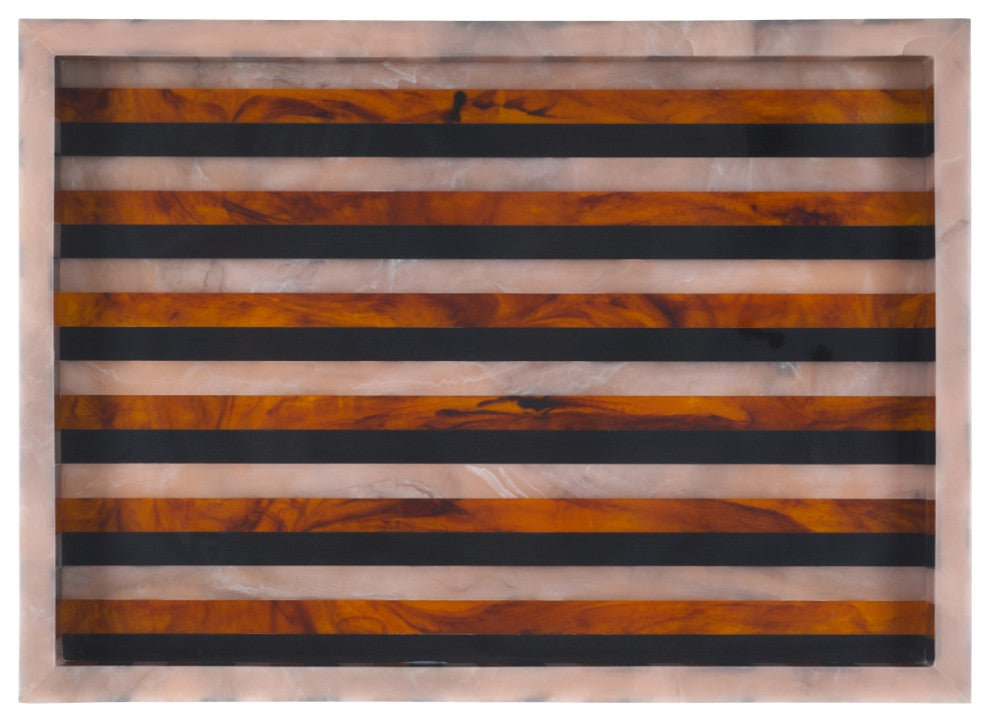 Safavieh Ina Tray, Black/Brown