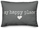 My Happy Place Outdoor Lumbar Pillow