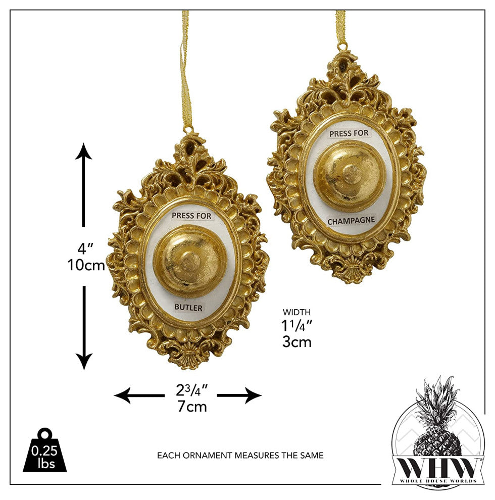 2 Piece Grand Hotel Room Service Ornament