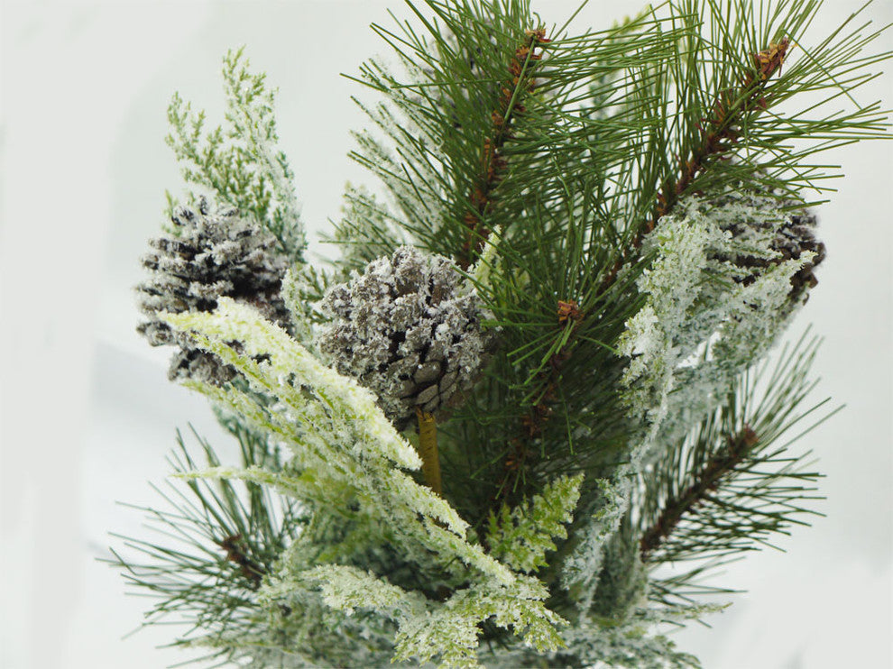 Winter Frost Pinecone Seasonal Mixed Spray