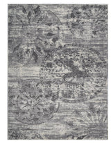 MACHINE MADE HEATSET POLYPROPYLENE AREA RUGS -Silver Ivory,Contemporary Design, [Rectangle] 9'x12'