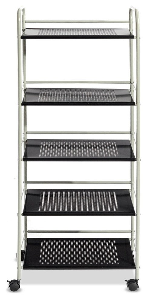 Modern 5-Tiers Storage Cart Rack Utility Shelf