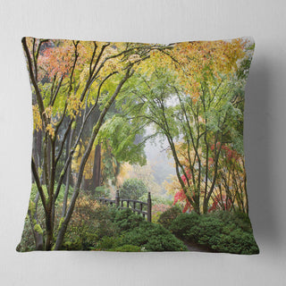 Maple Tree Canopy by Bridge Photography Throw Pillow, 18"x18"