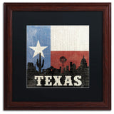 'Texas' Matted Framed Canvas Art by Moira Hershey