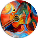 Music And Rhythm, Abstract Disc Metal Artwork, 23"