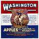 "Washington Brand Dehydrated Apples" Digital Paper Print by Retrolabel, 18"x18"