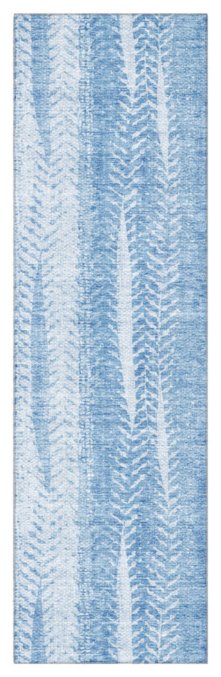 Premium Machine Washable Mayfield AMF694 Sky 2'3" x 7'6" Runner Rug