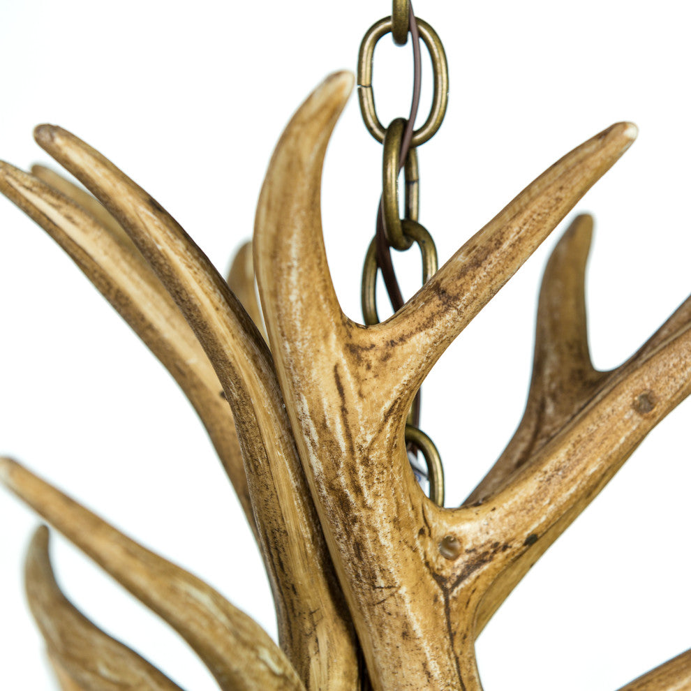 Whitetail Deer 9 Antler Cascade Chandelier