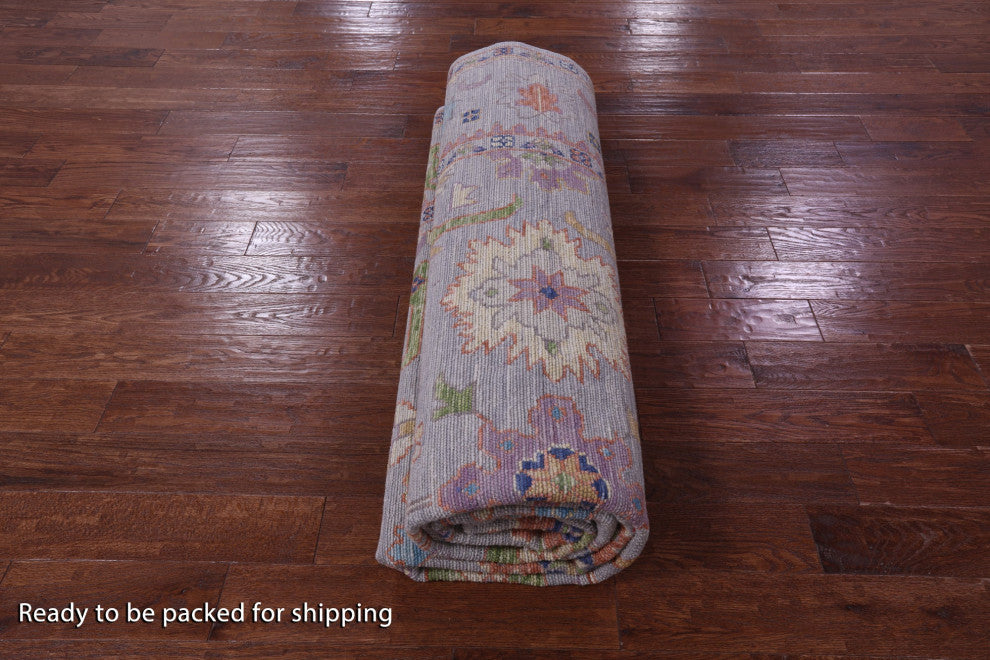 8' 10" X 12' 0" Turkish Oushak Hand Knotted Wool Rug - Q15697