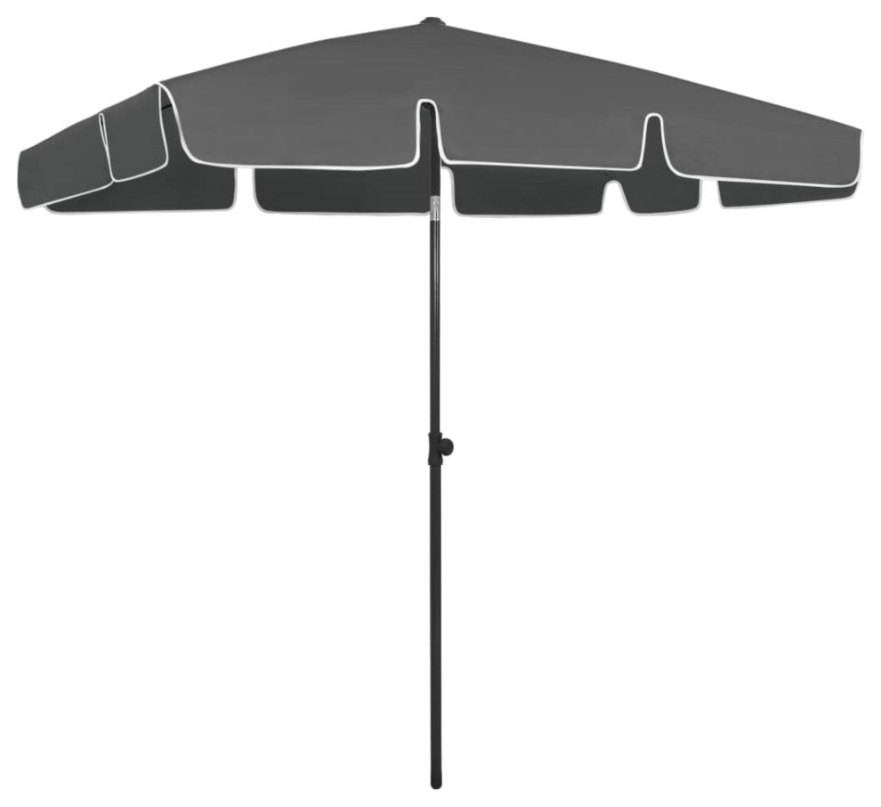Vidaxl Beach Umbrella Anthracite 78.7"x49.2"