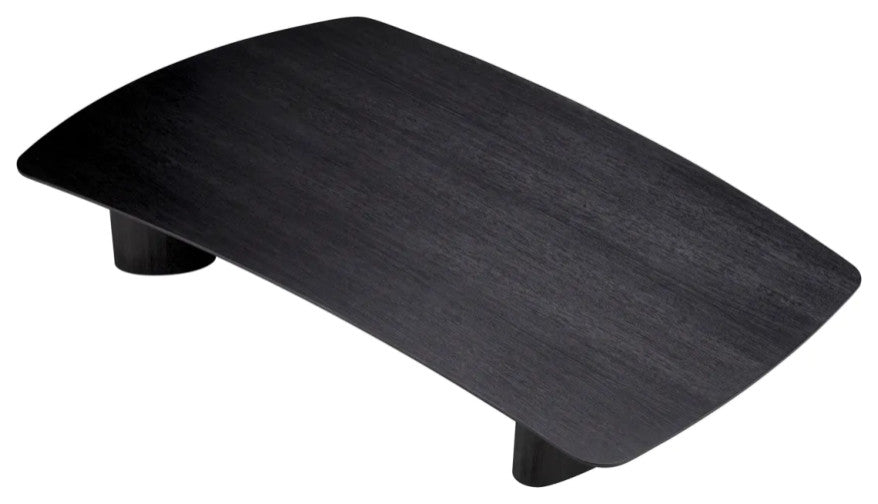 Wooden Minimalist Coffee Table, Eichholtz Bergman, Black