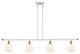 Innovations 516-4I-WPC-G121-6-LED 4 Light Island Light, White, Polished Chrome