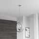 Kara 3-Light Chandelier, Polished Chrome With Jeweled Accents