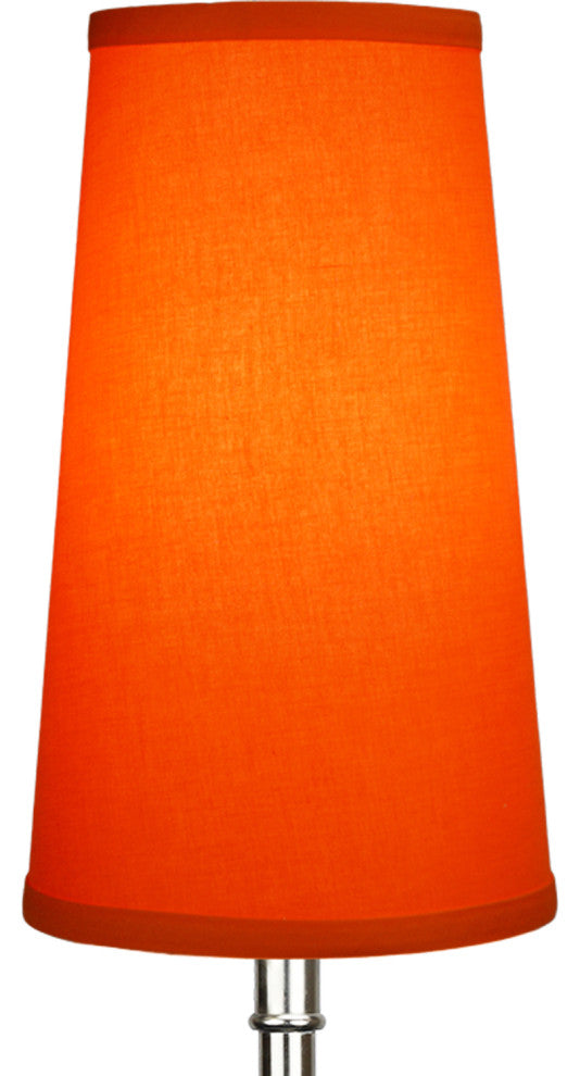 Fenchel Shades 5"x7"x12" Spider Attachment Empire Lamp Shade, Linen Carrot