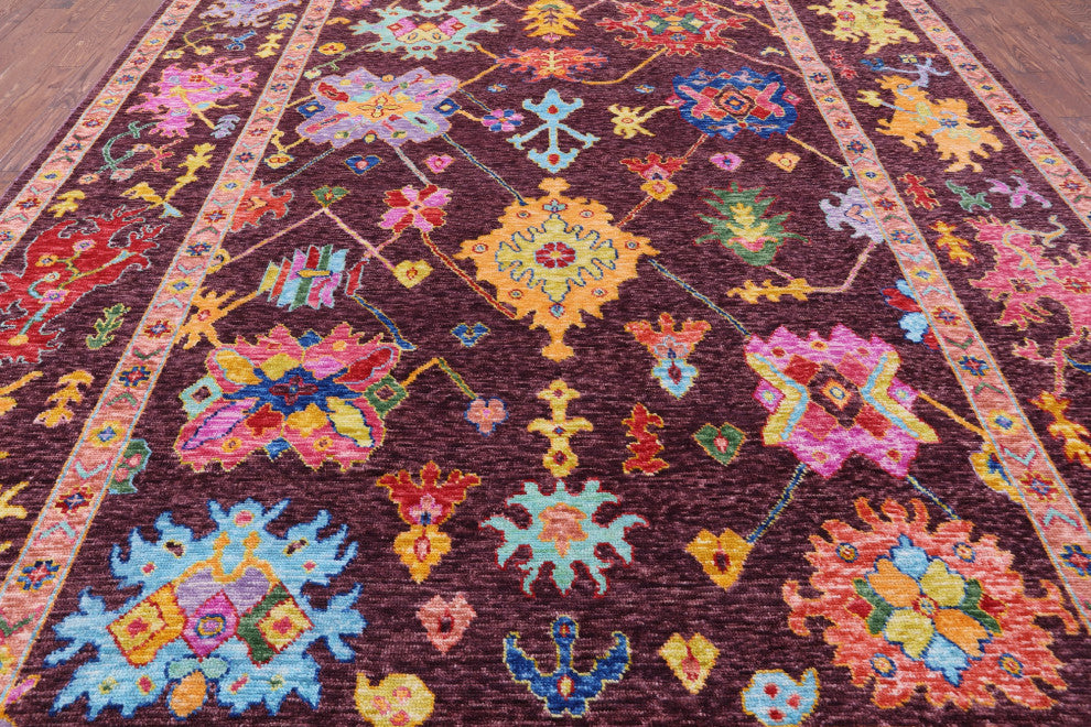 10' 5" X 13' 9" Turkish Oushak Handmade Rug - Q14786