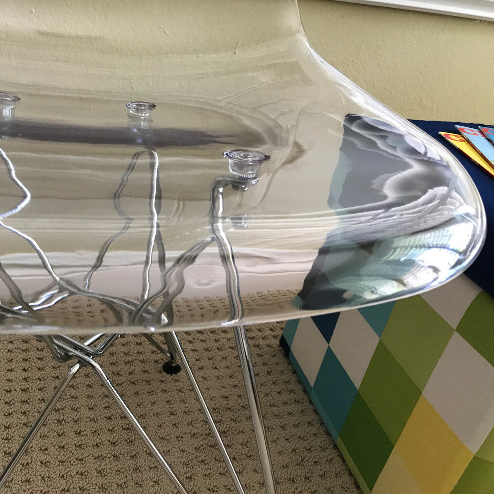 EZ Mod 2 Lexy Eiffel Base Ghost Chair, Clear