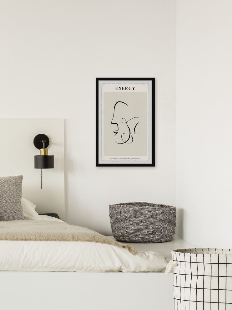 "Positive Energy" Framed Painting Print, 12x18