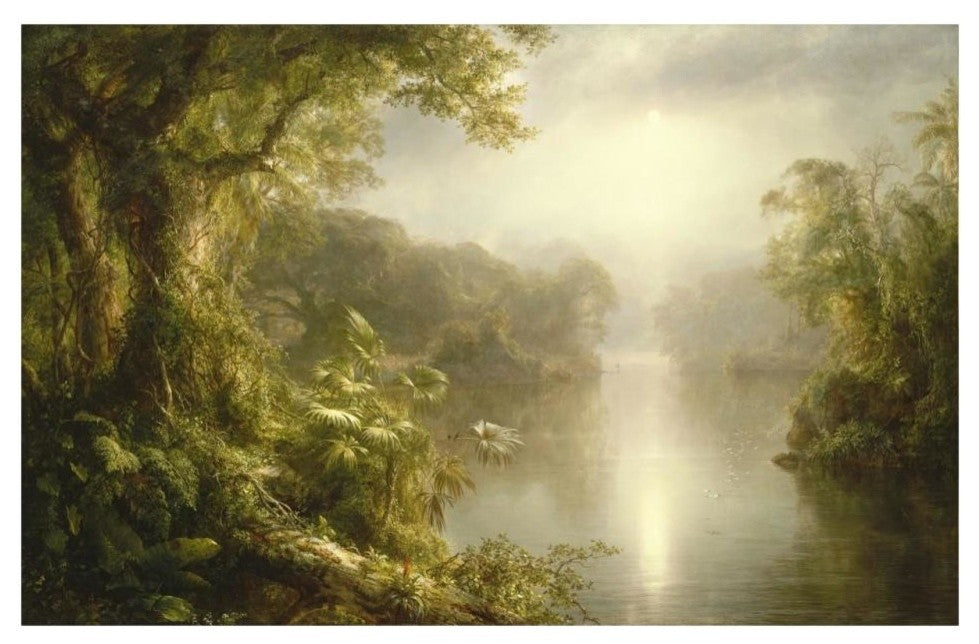 "El Rio de Luz (The River of Light), 1877" Paper Art, 32"x22"