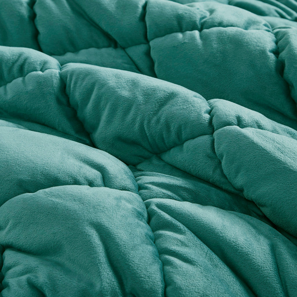 Intelligent Design Velvet Dream Puff 3 Piece Comforter Set