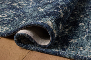 Loloi Percival Navy / Ivory 18" x 18" Sample Rug