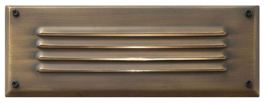 Hinkley Hardy Island Louvered Led Brick Light, Matte Bronze