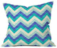Jacqueline Maldonado Chevron Ocean Outdoor Throw Pillow